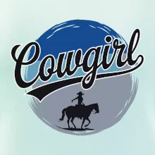 Cowgirl modrý pruh