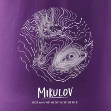 Mikulov - vrstevnice v kruhu