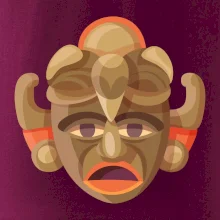 Mayové maska černoch