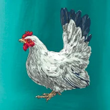 Sliepka kreslená biela