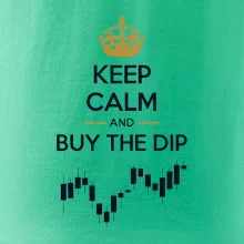Keep Calm and Buy the Dip - koruna a graf