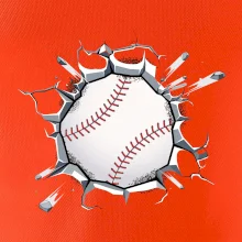 Baseball lopta v triku