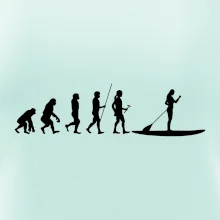 Evoluce paddleboard žena