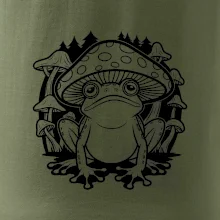 Goblincore čierna hubožaba