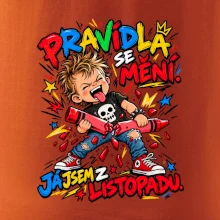Pravidla se mění listopadový rebel s rozlomenou pastelkou