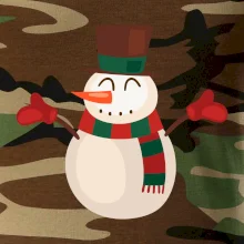 Vianočný snehuliak