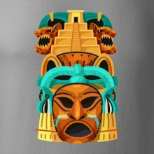 Mayová maska s pyramídou