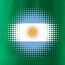 Argentína vlajka bodkovaná