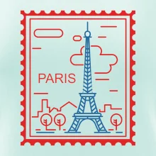 Paríž známka jednoduchá Paríž známka jednoduchá