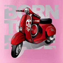 Scooter born to ride red