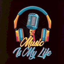 Music is my life slúchadlá