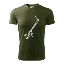 Saxophone nápis Saxophone nápis