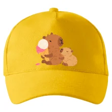 Kapybara so zmrzlinou