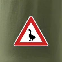 Dopravná značka - Pozor hus Dopravná značka - Pozor hus
