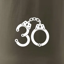 Narodeninové tričko pre policajta - putá 30