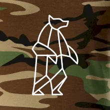 Geometria ľadový medveď stojaci