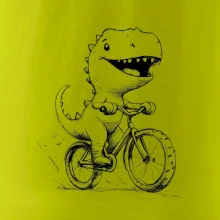 Roztomilý Dinosaurus na bicykli