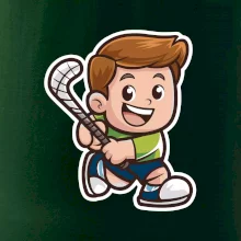 Ikona pozemný hokej chlapec