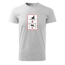 Tričko pre odporcov sraní na chodníku