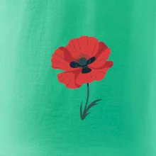 Vlčí mak kreslený veľký