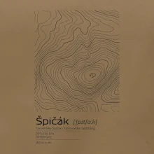 Špičák - vrstevnice v obdĺžniku