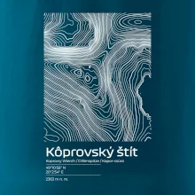 Kôprovský štít - vrstevnice v obdĺžniku