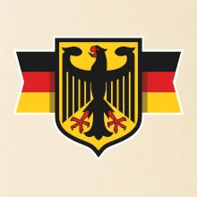 Nemecká orlica a vlajka