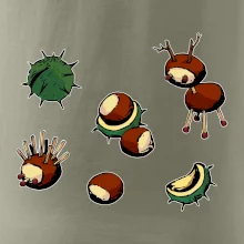 Gaštanové zvieratká - obdĺžnik