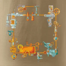 Steampunk farebná zostava