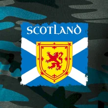 Škótska vlajka s erbom leva