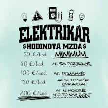Hodinová mzda elektrikár Hodinová mzda elektrikár