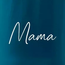 Nápis písací na prsiach - mama