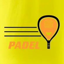 Padel - oranžová raketa