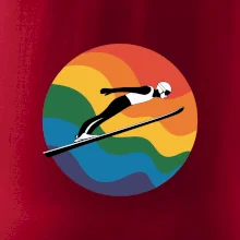 Skokan na lyžiach v kruhu