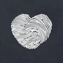 Odtlačok prsta srdce