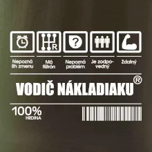 Čiarový kód - Vodič nákladiaku Čiarový kód - Vodič nákladiaku