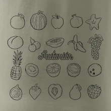 Frutarián ovocie vo štvorci