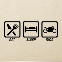 Eat sleep ride - cesta