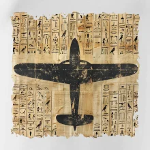 Egyptské hieroglyfy lietadlo