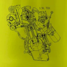 Motor Škoda/ VW 1.9L  TDI z boku