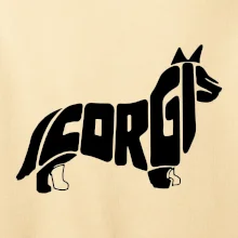 Corgi - nápis v tele