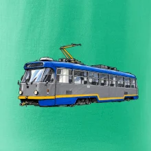 T3R SLF modrošedá kresba fixem
