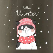 Mačka v čiapke s vystrčeným jazykom