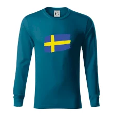 Švédsko vlajka štetkou