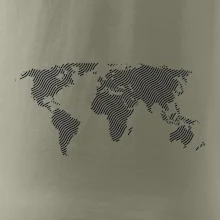 Mapa sveta odtlačok