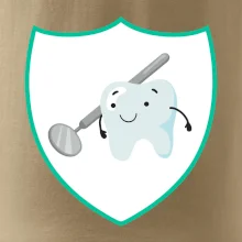 Zúbok na prsníku - zrkadlo