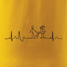 EKG rodina a jedno dieťa