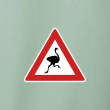 Dopravná značka - Pozor pštros