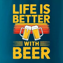 Life is better with beer - oranžové