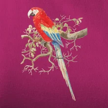 Papagáj  na listnatom strome